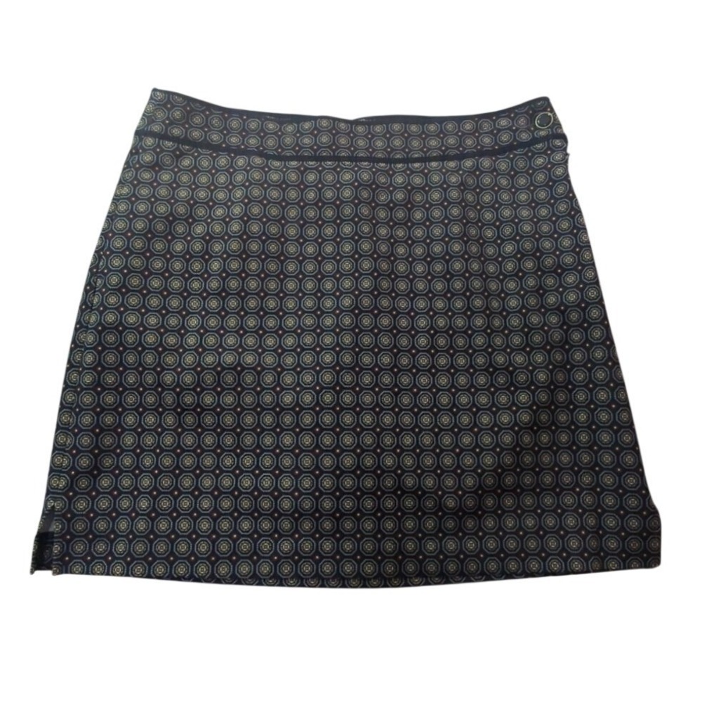 Geometric Athletic Skort‎ Golf EP Pro with Pockets Navy Pattern Preppy US 10